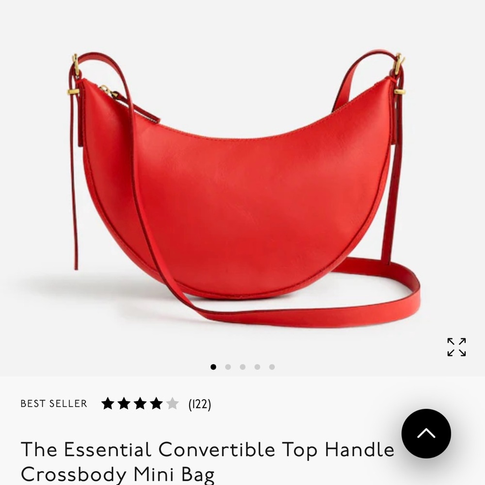Madewell Himalayan orange essential convertible top handle crossbody mini bag